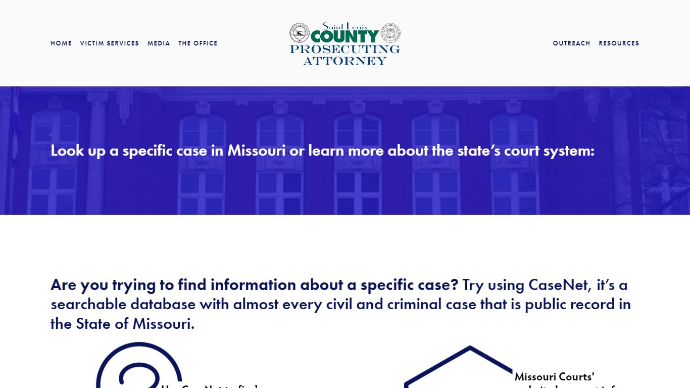 Learn how to search for specific case information in Missouri — St ...